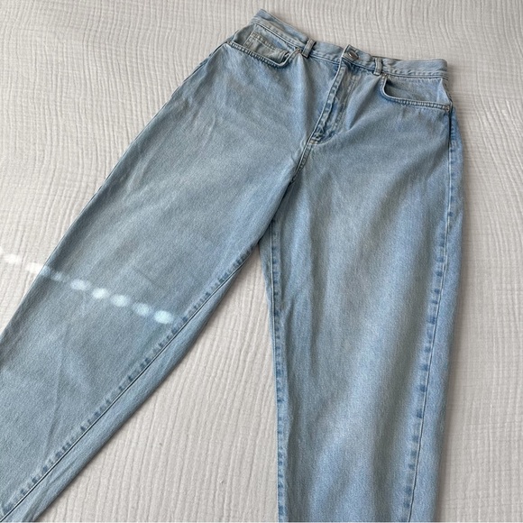Light wash denim high waisted dad jeans - Picture 5 of 8